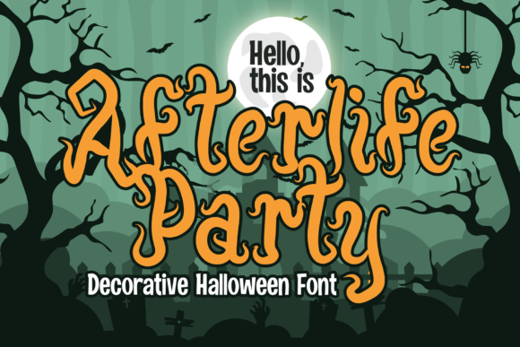 Afterlife Party Font: A Joyful Display Typeface for Creative Projects
