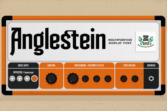 Anglestein: A Bold Display Font for Creative Projects