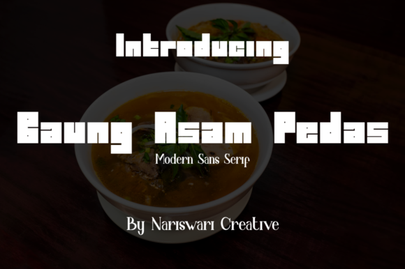 Baung Asam Pedas Font for Bold Campaign Headlines
