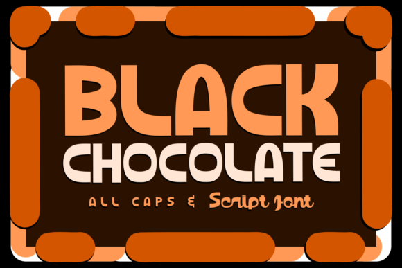 Black Chocolate Font: A Joyful Display Typeface for Crafters