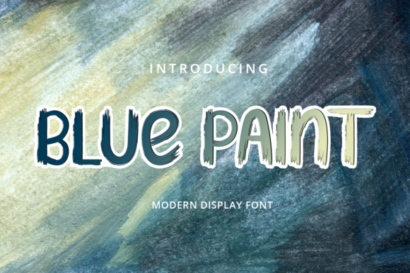 Blue Paint Display Font for Striking Campaigns