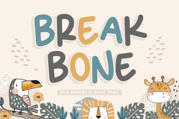 Break Bone Font: A Quirky Display Typeface for Business Branding
