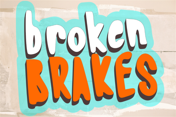 Broken Brakes Font for a Polished Brand Look