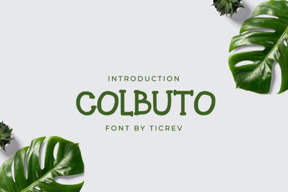 Colbuto Font: A Playful Display Typeface for Creative Branding