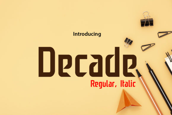 Decade Font: A Minimalist Display Typeface for Polished Branding