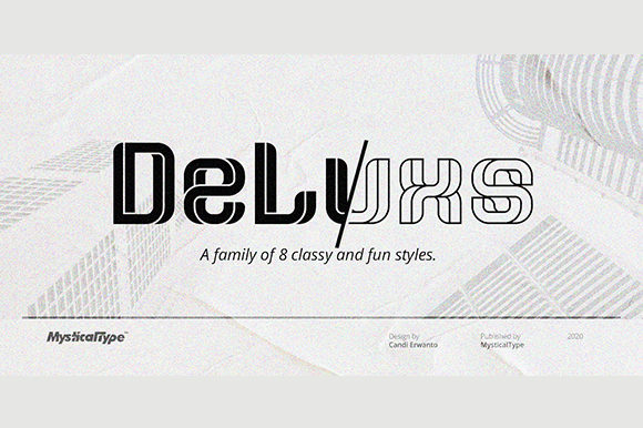 DeLuxs: A Modern Display Font for Creative Makers