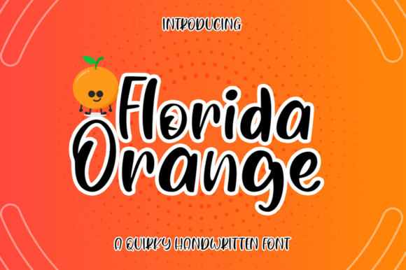 Florida Orange Font for Vibrant Branding and Marketing Designs