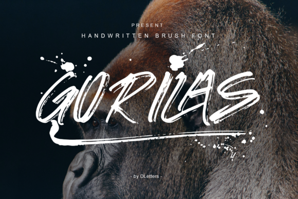Gorilas Font: A Brush Pen Display Typeface for Editorial Elegance
