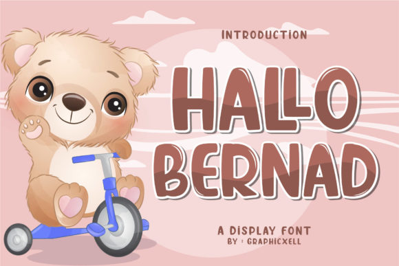 Hallo Bernad Font for Social Media and Display Campaigns