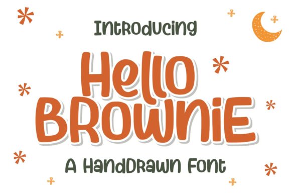 Hello Brownie Display Font for Creative Projects