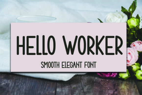 Hello Worker Font: A Display Typeface for Creative Branding