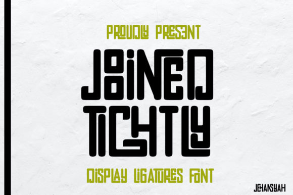 Joined Tightly Font: A Display Typeface for Crafting Elegance