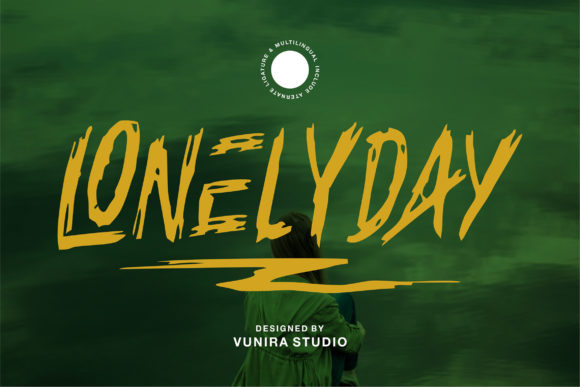 Lonelyday Font – A Unique Display Typeface for Creative Crafters