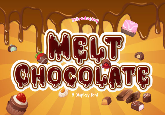 Melt Chocolate Display Font for Creative Marketing