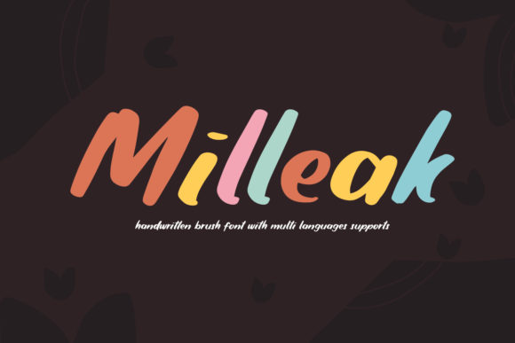 Milleak Font for Small Business Branding