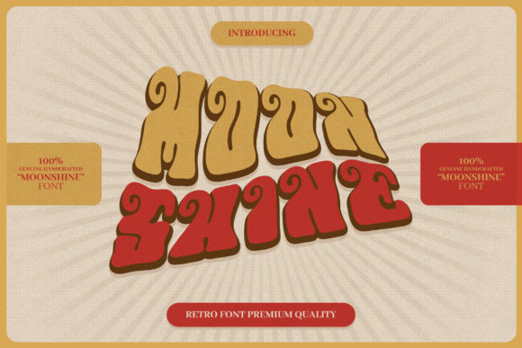 Moon Shine Font: A Bold Display for Creative Projects