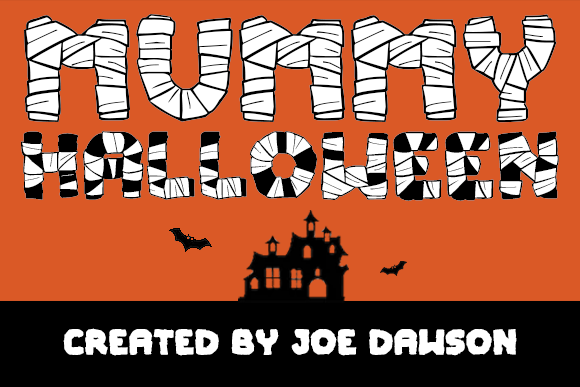 Mummy Halloween Font for Bold Editorial Design