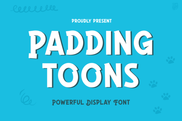 Padding Toons: A Playful Display Font for Child-Centric Branding