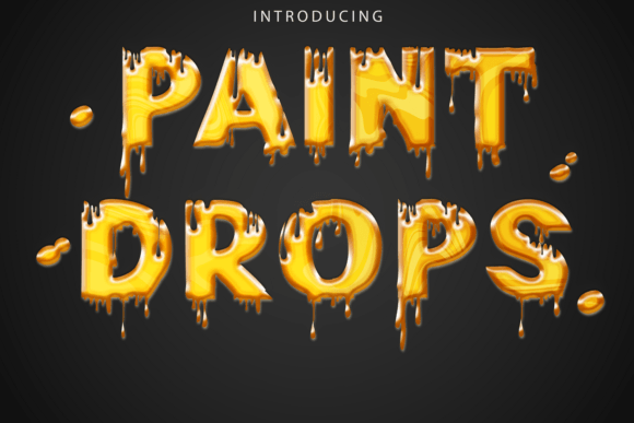 Paint Drops Font: A Creative Typeface for Bold Branding