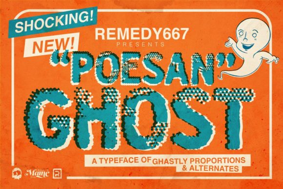 Poesan Ghost: A Display Font That Elevates Creative Projects