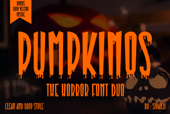 Pumpkinos Font for Spooky Business Branding