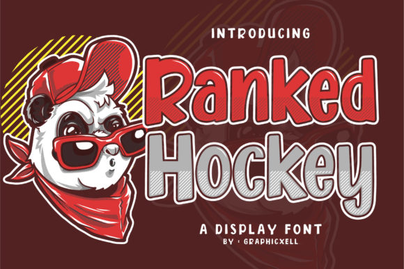 Ranked Hockey Font for Bold Display Typography