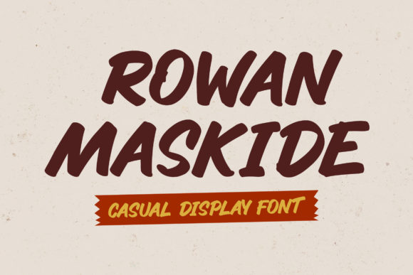 Rowan Maskide Font Review: A Chunky Display Typeface for Creative Projects