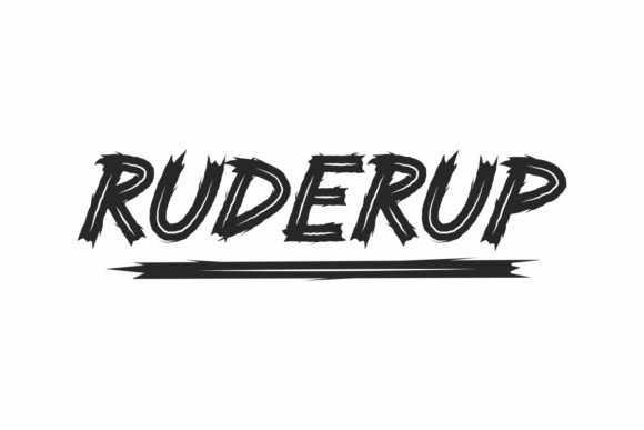 Ruderup Display Font for Editorial Design