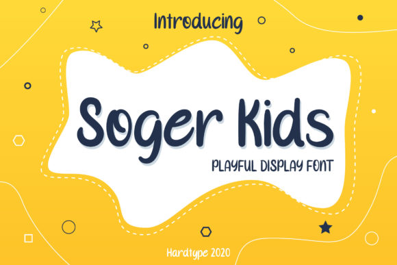 Soger Kids Font: A Playful Display Typeface for Memorable Branding