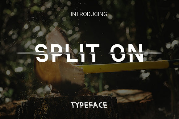 Split On Font for Creative Branding and Display Projects