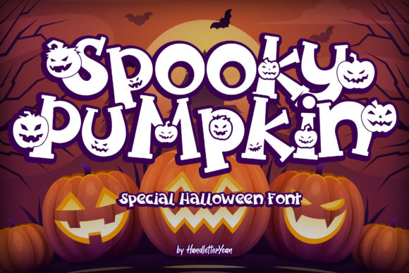 Spooky Pumpkin Font: A Bold Display Typeface for Halloween Design