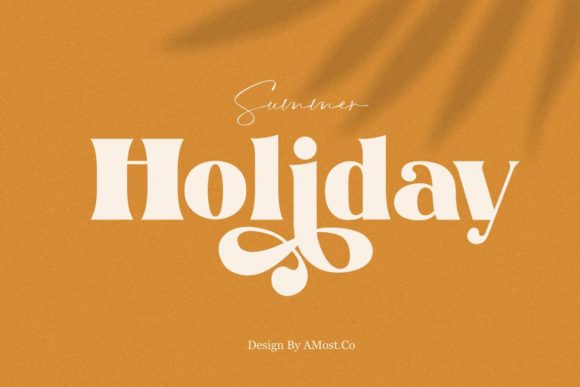 Summer Holiday Font for Editorial Design