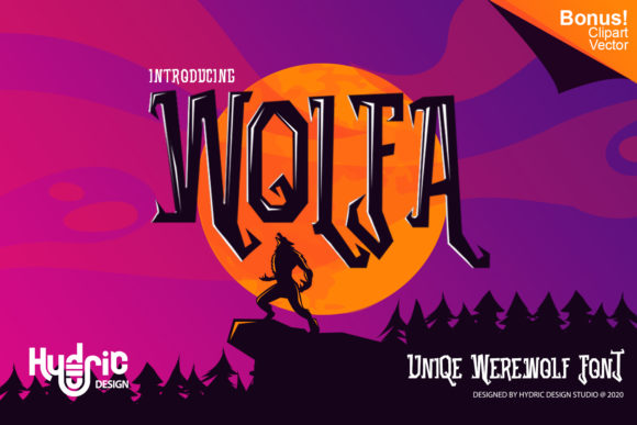 Wolfa Display Font for Halloween-Themed Web Projects